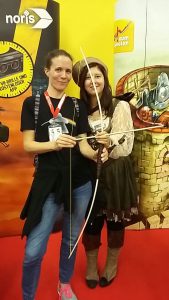 Bild: Petra Fuchs am Noris-Stand