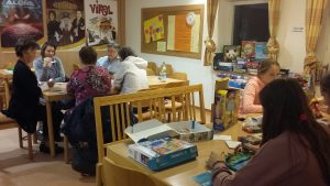 Bild: im Spilecafé wird eifrig gespielt