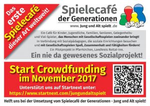 Bild: Flyer Start Crowdfunding