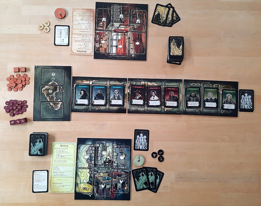 Pagan (Prototyp) - Auslage zum Spielstart