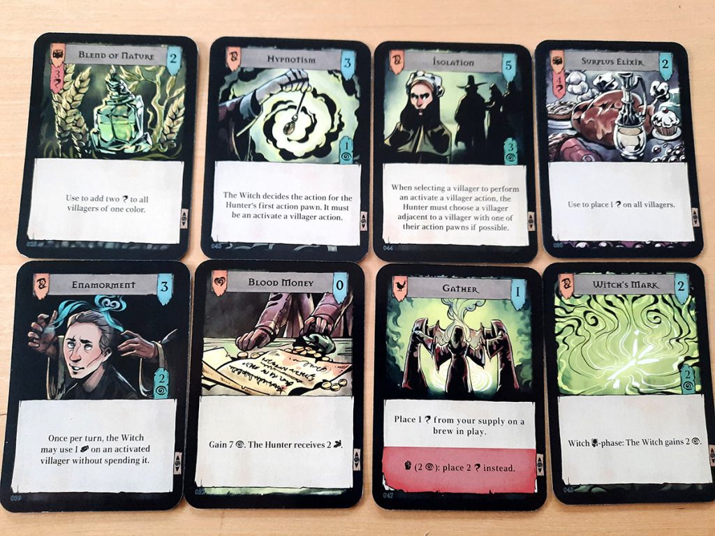 Pagan (Prototyp) - Einige der Spielkarten