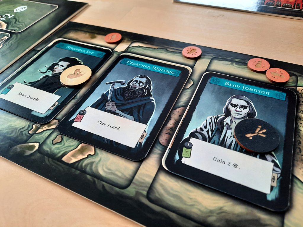 Pagan (Prototyp) - Spielkarten mit Tokens