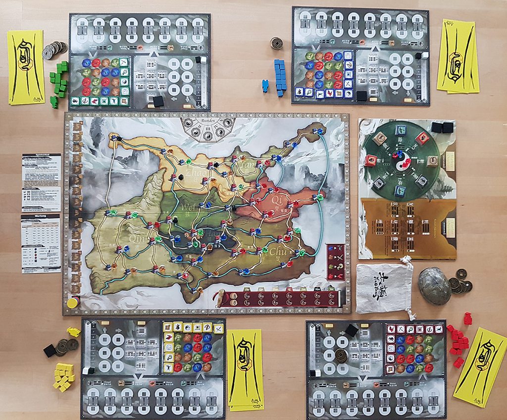 Yin Yang - Aufbau für vier Spieler:innen