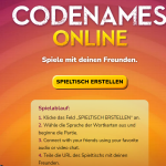 Online Codenames Spielen - ein tolles Teamspiel