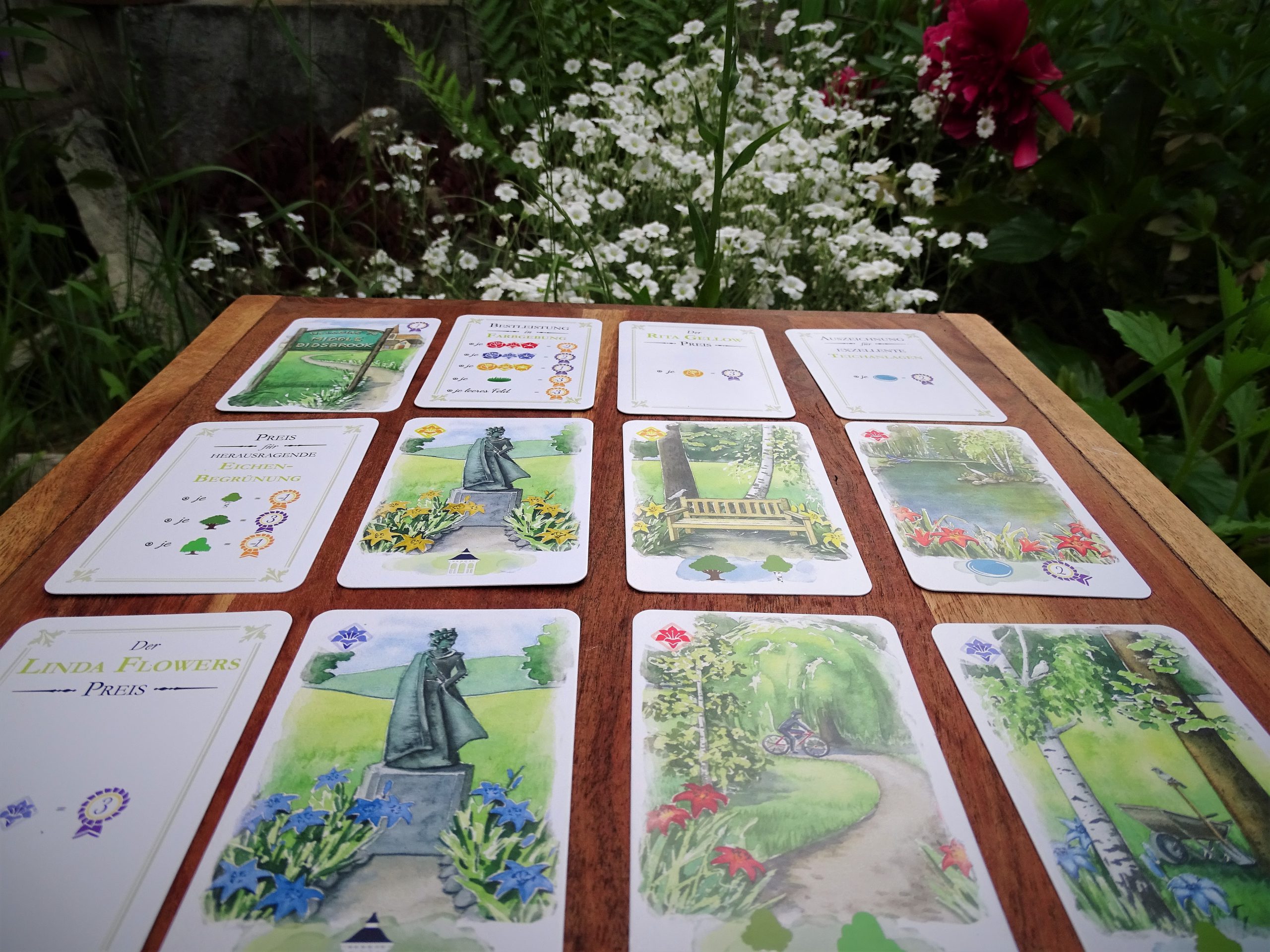 Ein Blick auf die Spielfläche