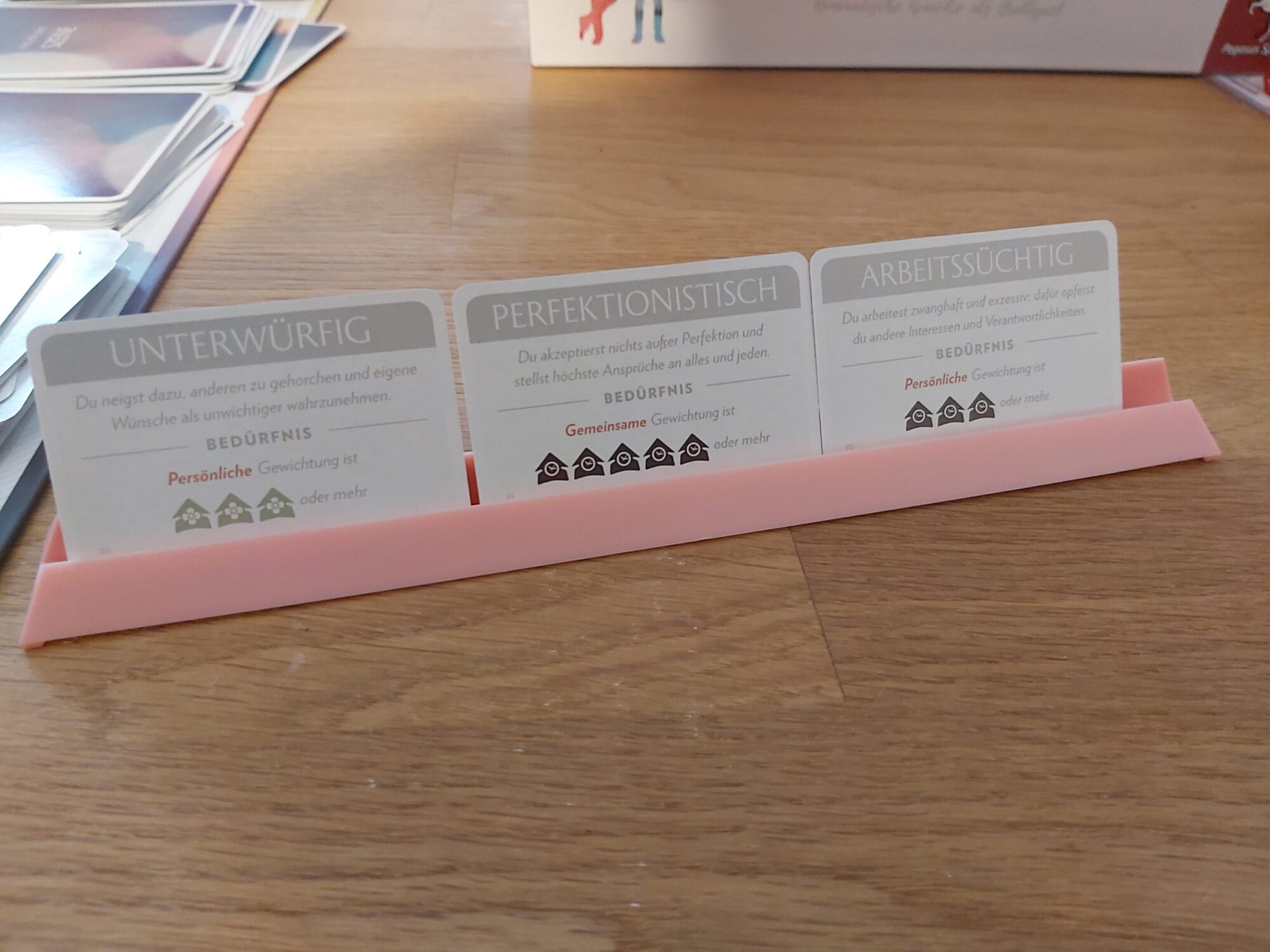 Zu sehen sind die Bedürfnisse von einer der Personen der Liebesbeziehung.