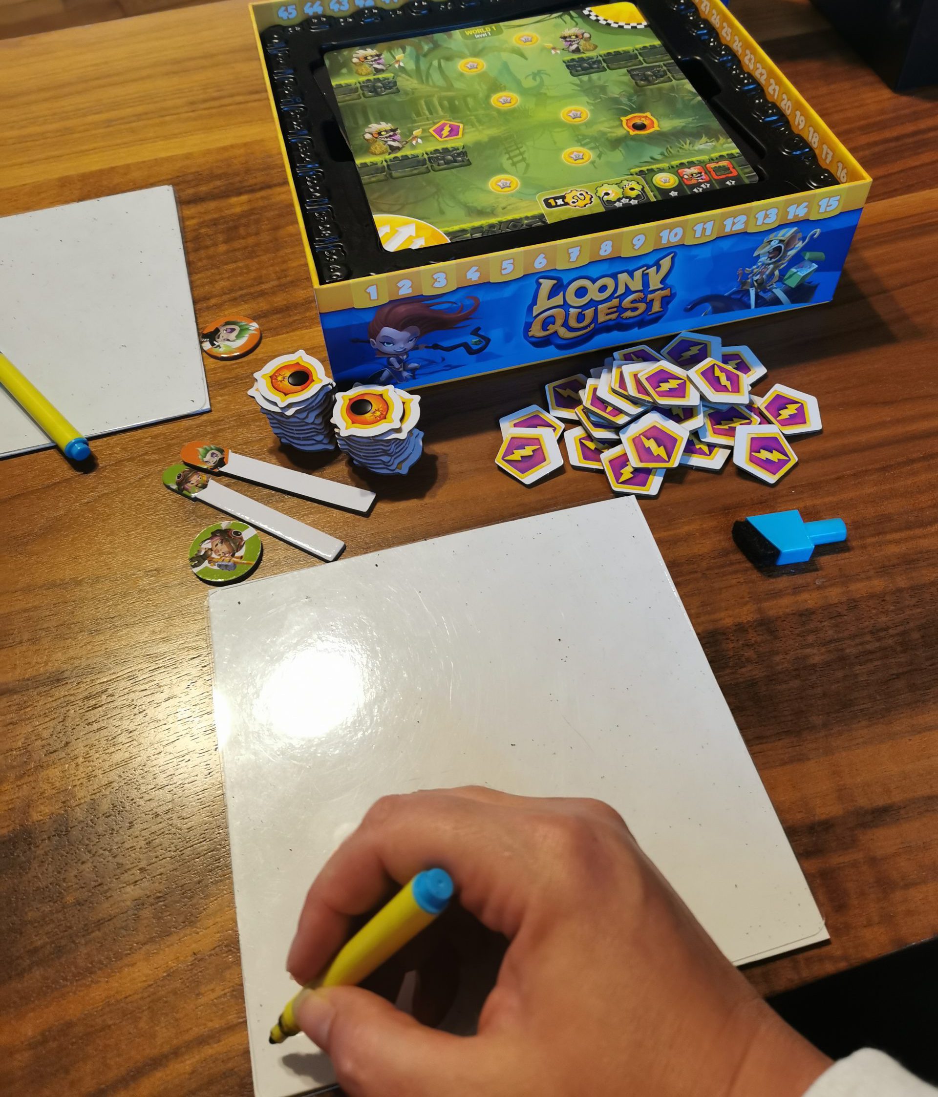 Loony Quest Spielaufbau