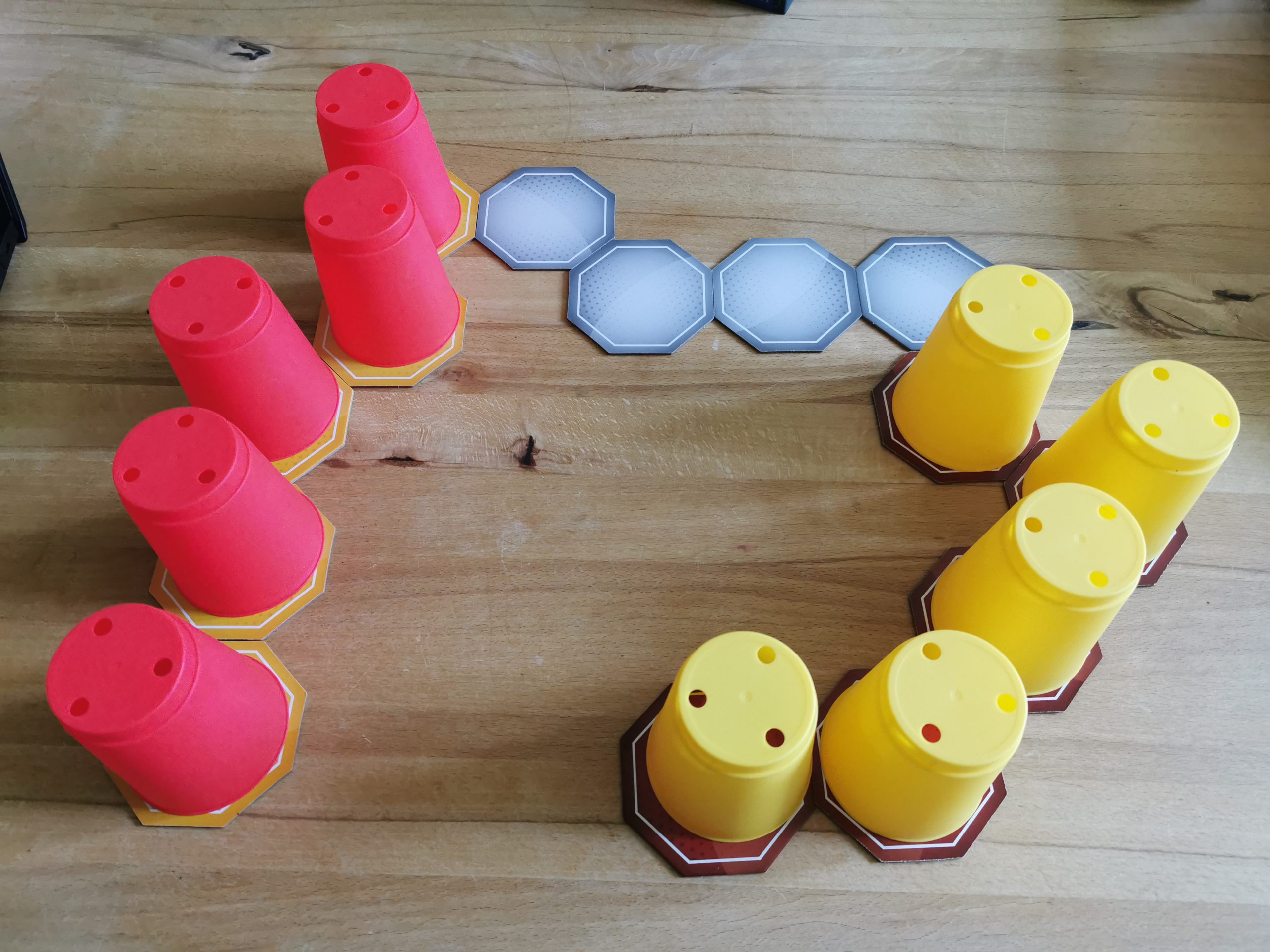 Jumping Cups Spielaufbau