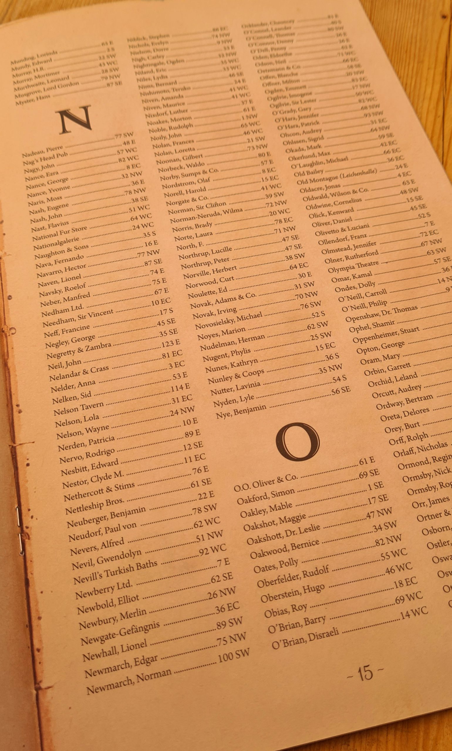 Ein weiteres Bild vom Adressbuch