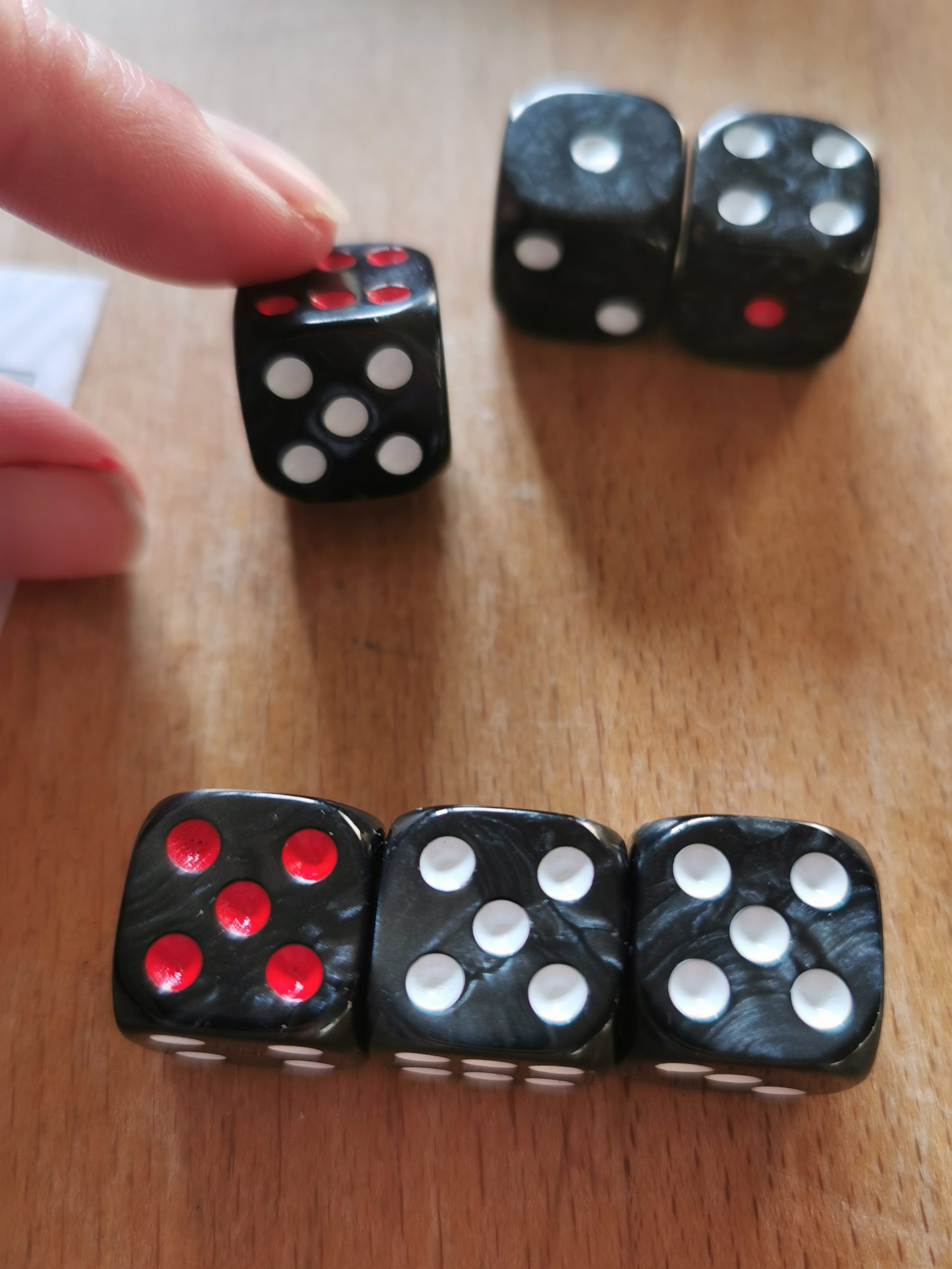 Chili Dice - rote Würfel können gedreht werden