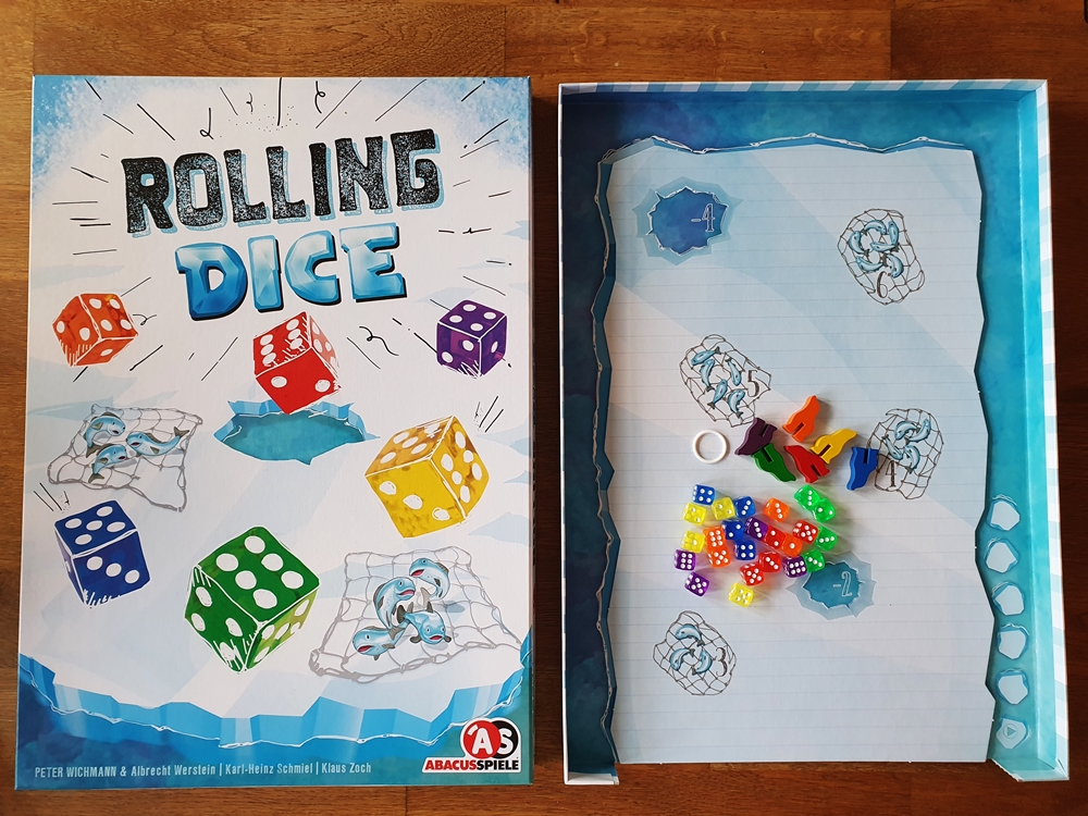 Spielkarton und Inhalt
