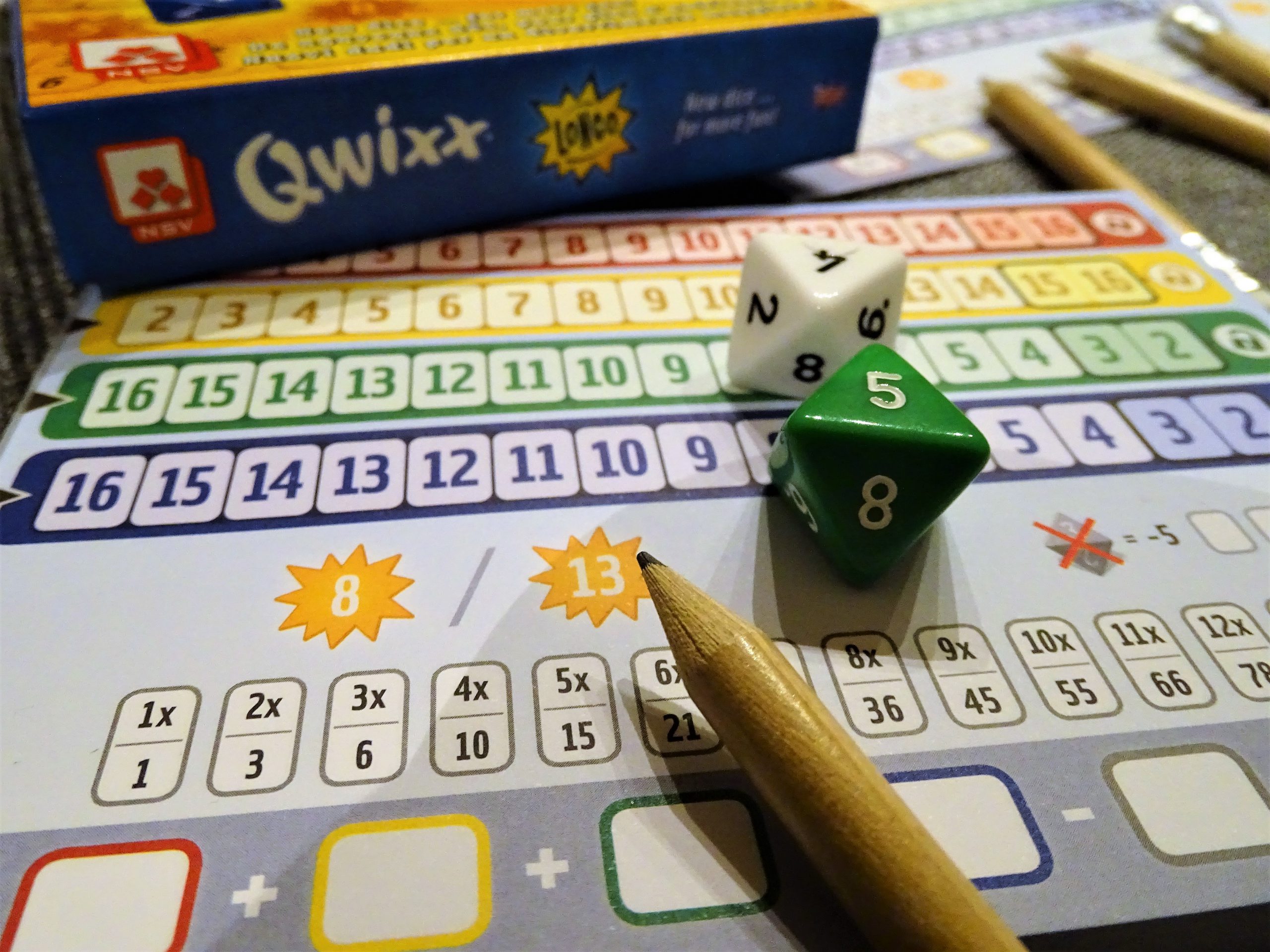 Die Glückszahlen auf diesem Blatt lauten acht und dreizehn. 