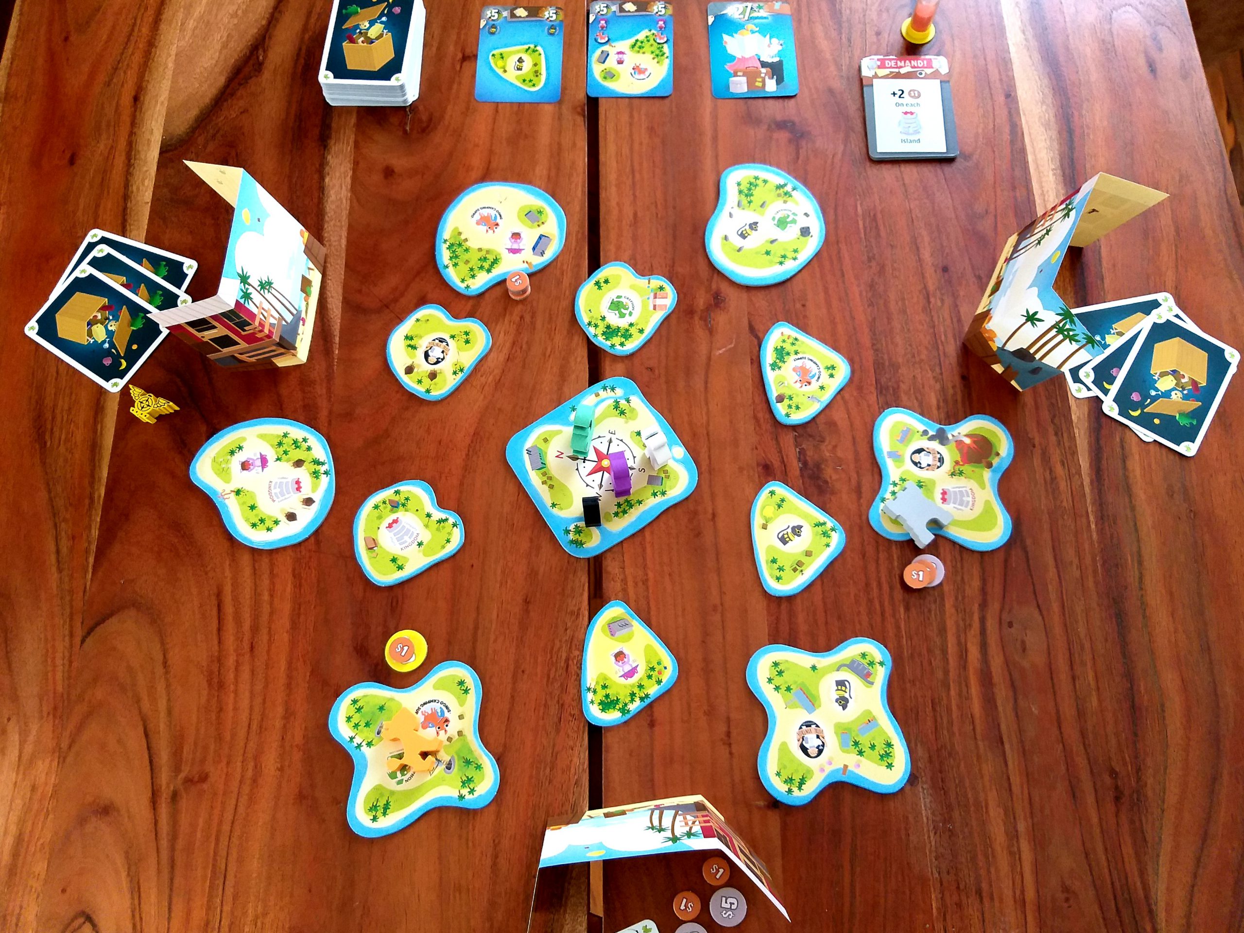 Spielaufbau für 3 Personen