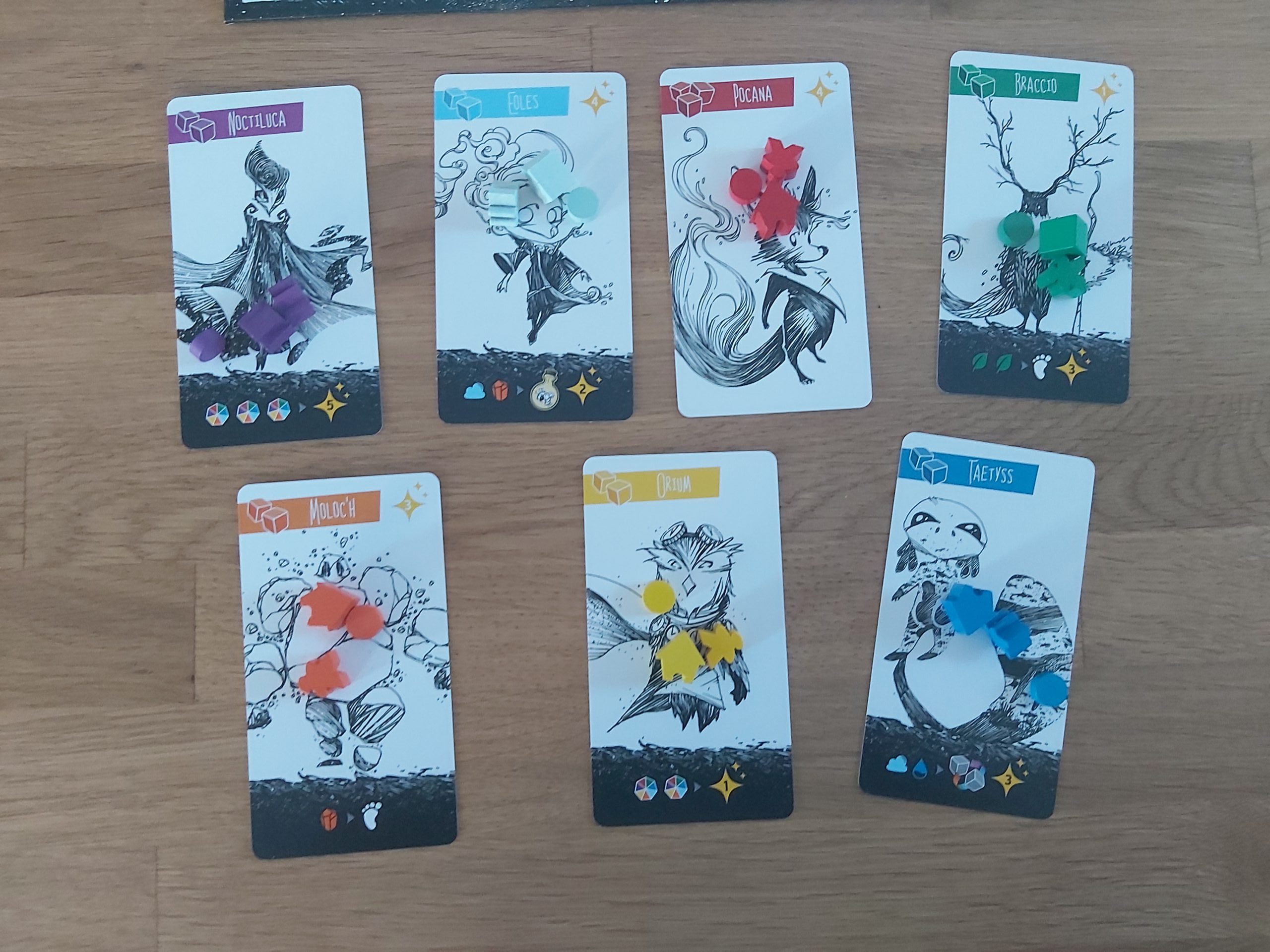 Zu sehen sind die verschiedenen Start-Charaktere aus Glow.