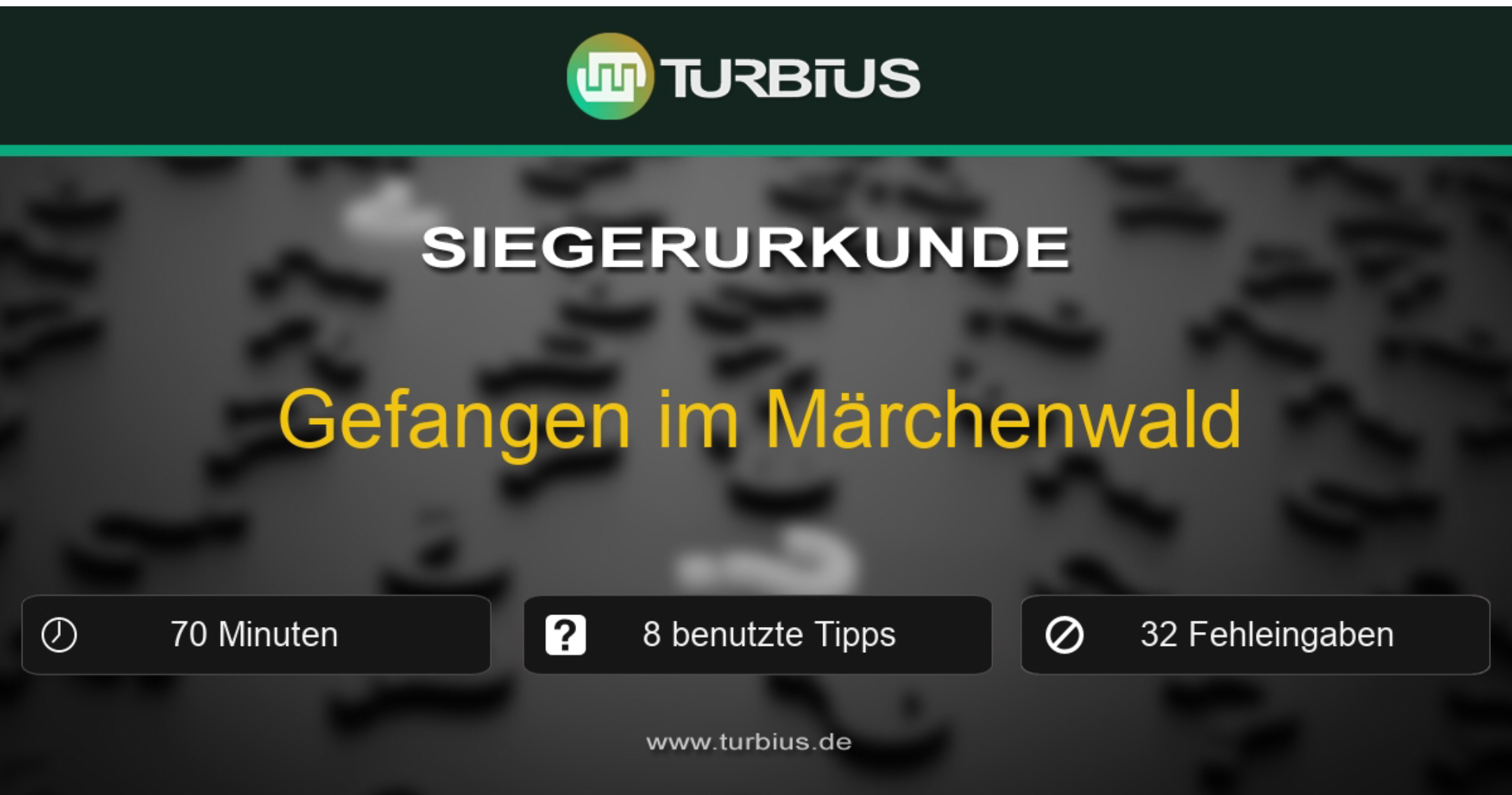 Für den Erfolg wird eine digitale Siegerurkunde ausgestellt