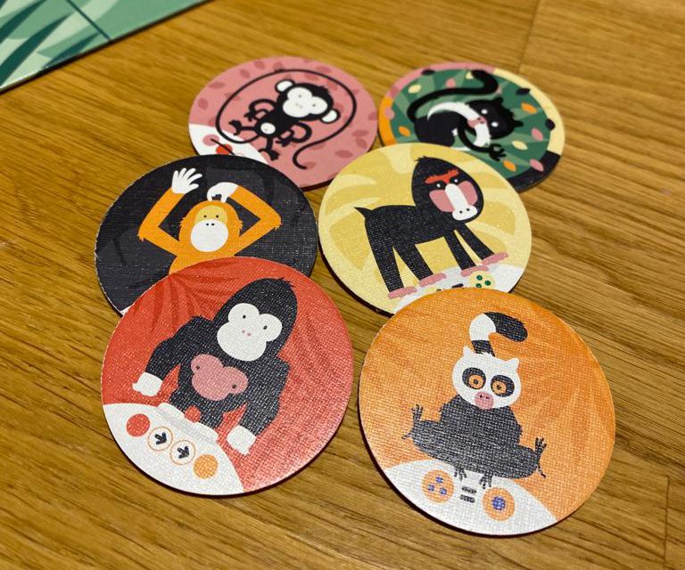 Zu sehen sind die verschiedenen Affenarten von Itchy Monkey