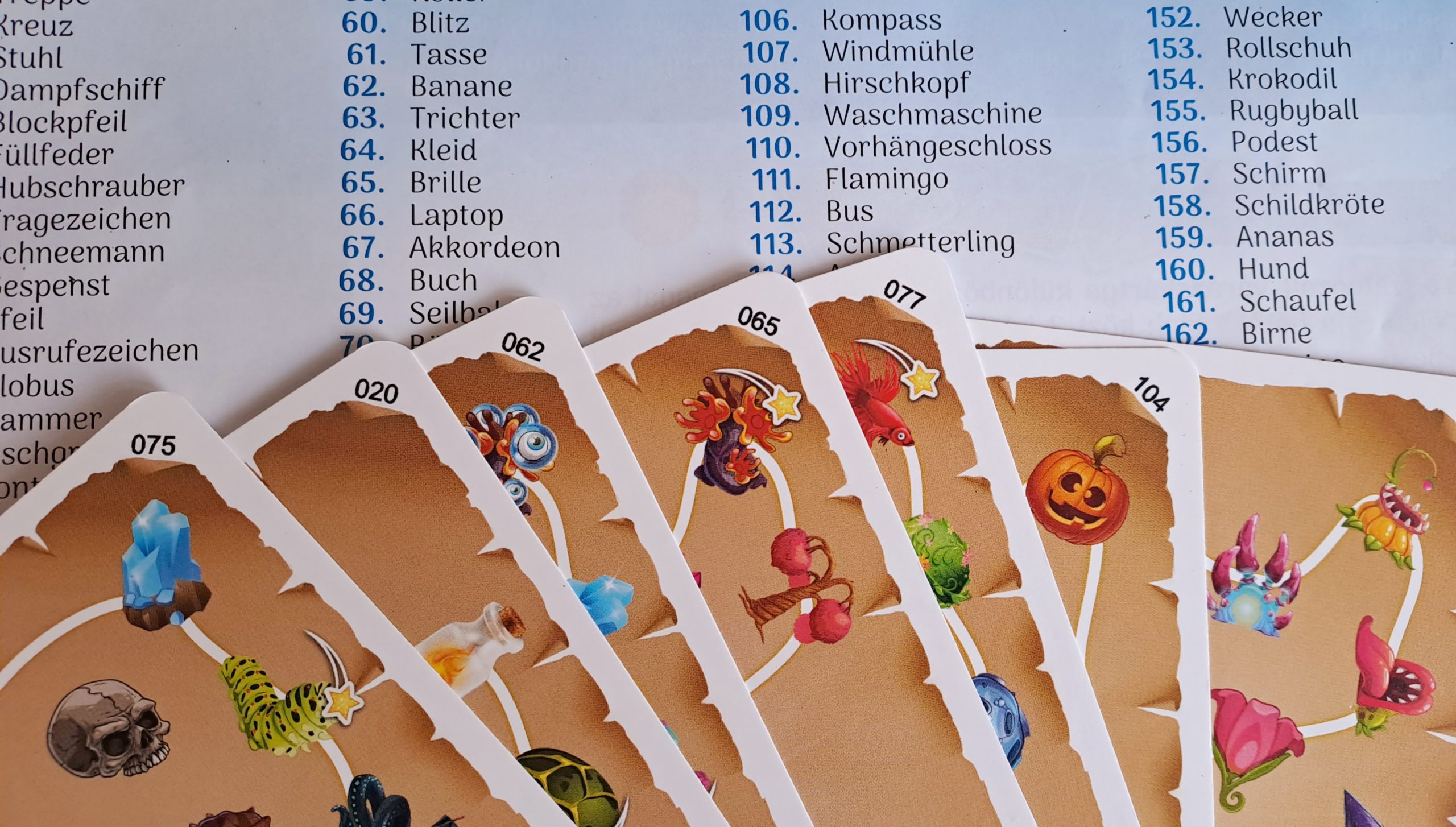 Die Lösungen sind im Spielheft enthalten.