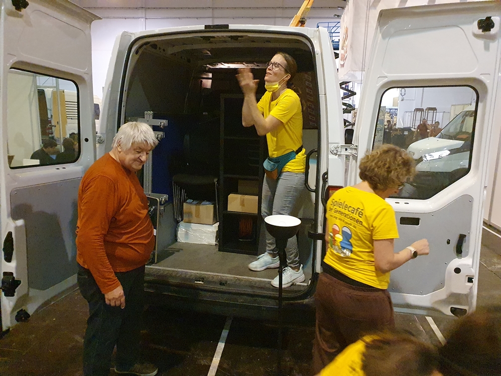 Beladener Transporte und Personen