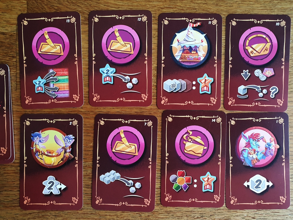 Beispiele für Rundenereignisse: acht Ereigniskarten