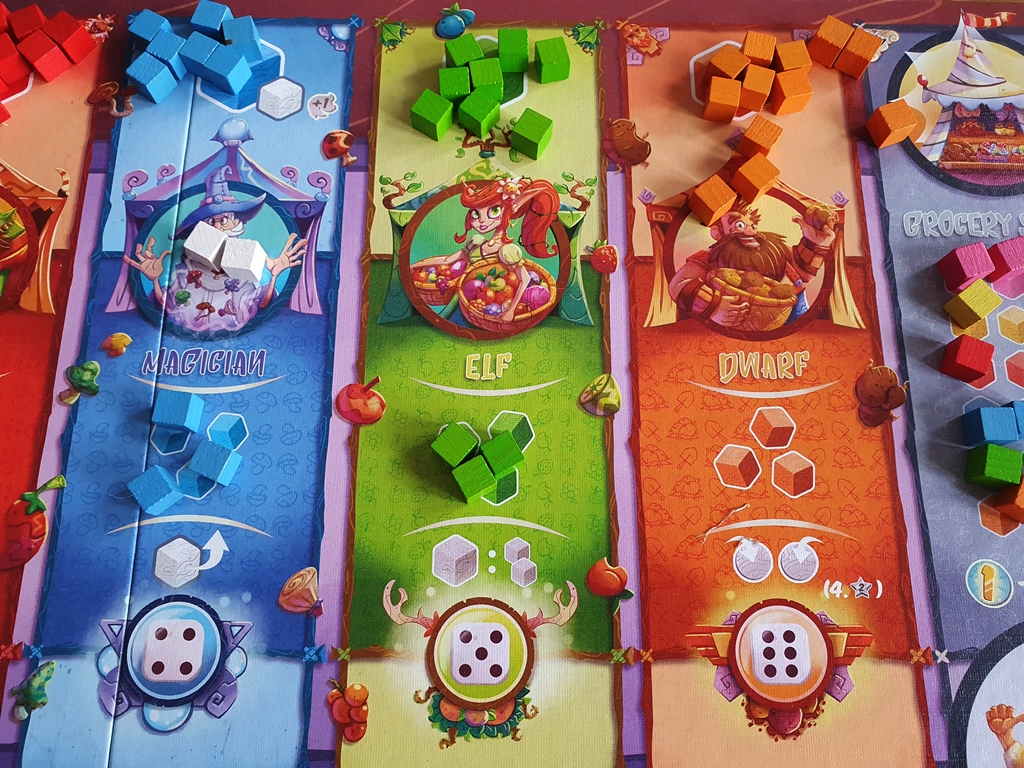 Mittlerer Teil des Spielplans