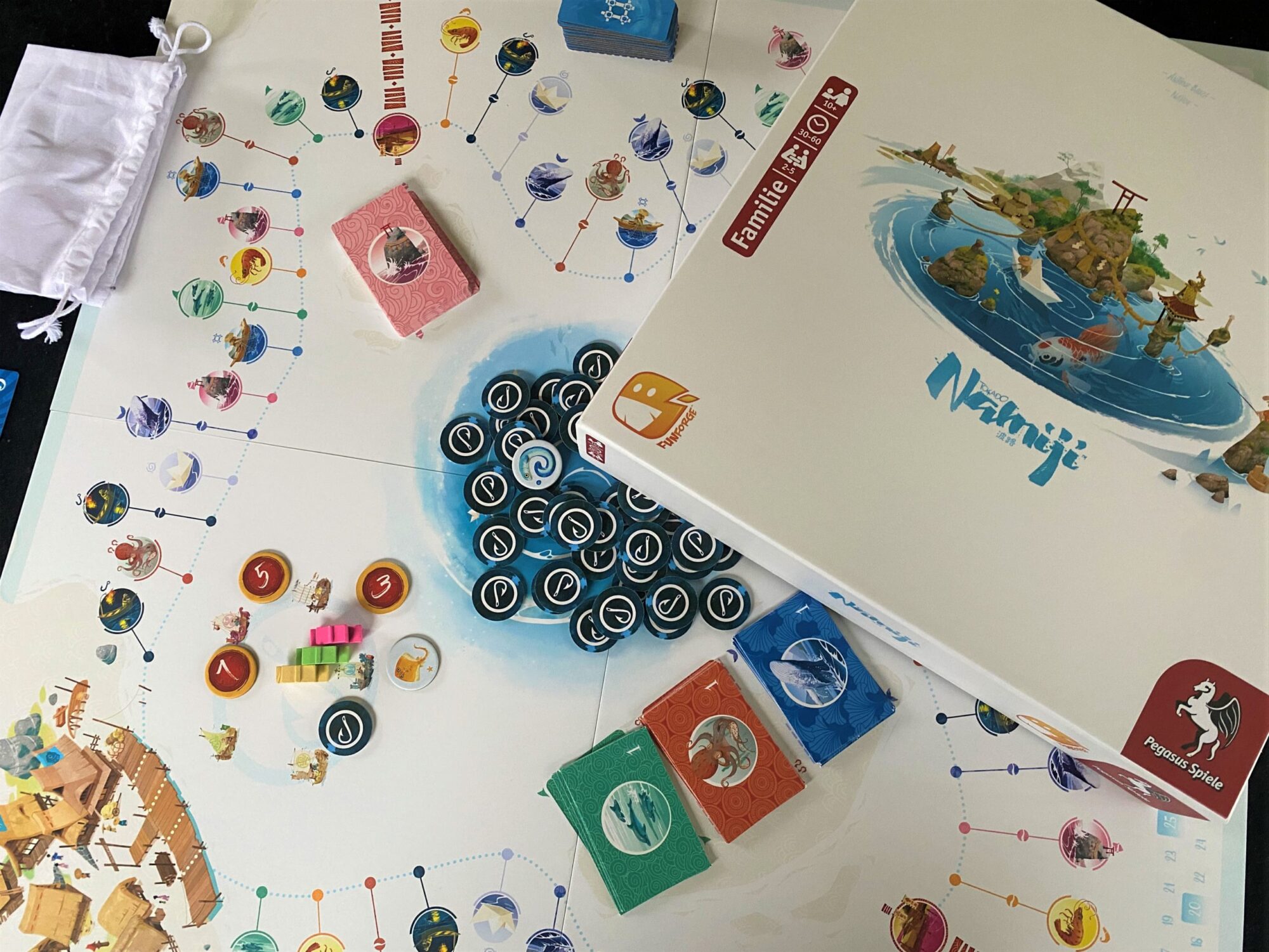 Pegasus Spiele Namiji Gioco Da Tavolo 57175G: Avventura Marina Per Famiglie, Facile E Divertente, Età 10+