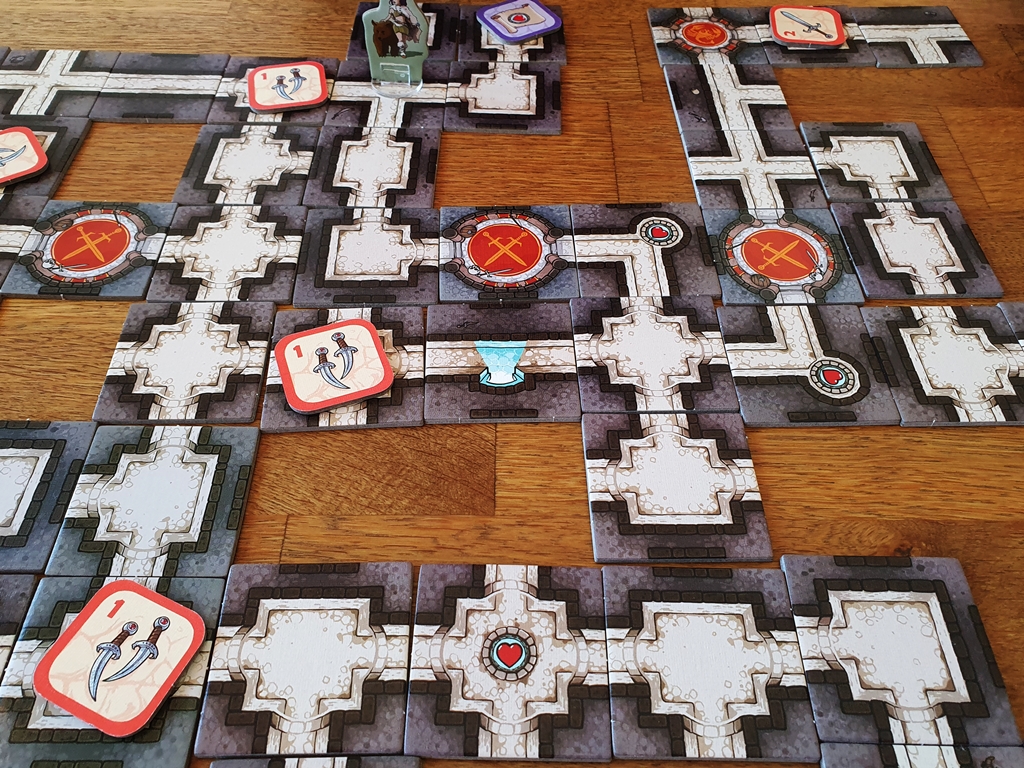 Spielfeld im fortgeschrittenen Spiel