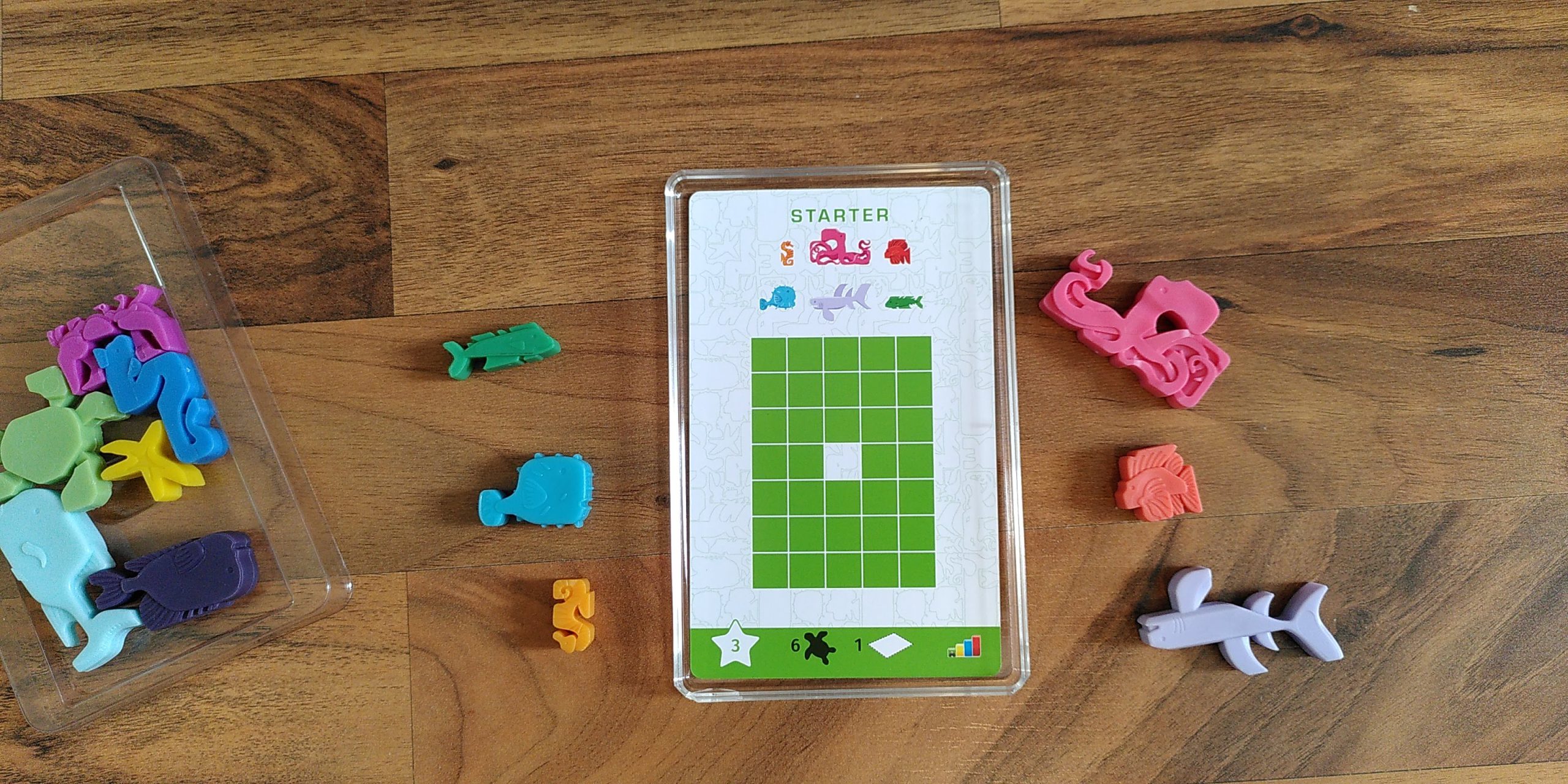Die Aufgabenkarte Level 3 mit den benötigten Tieren. 
