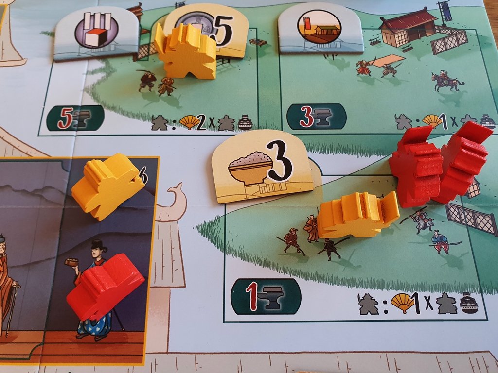 Der Bereich für Rekrutierung auf dem Spielplan