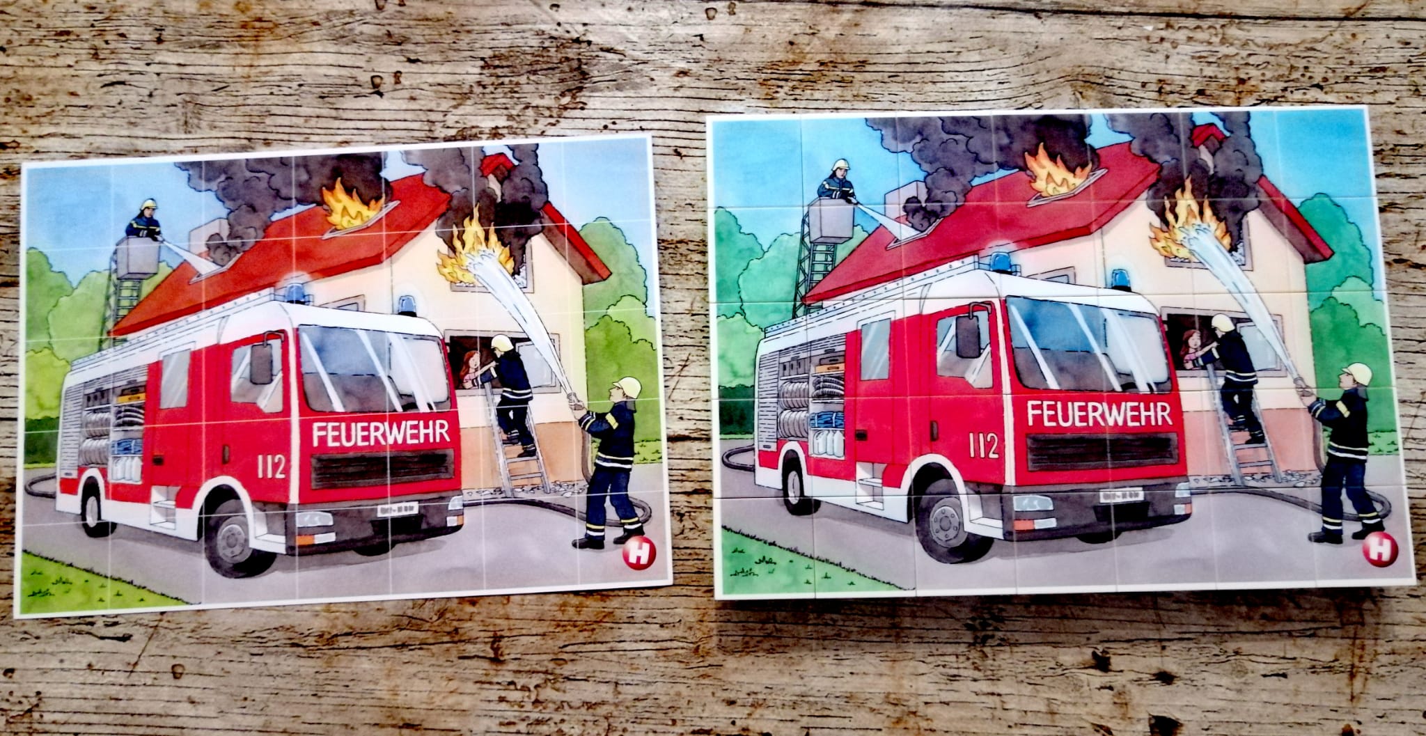 Bei dem Puzzle ist nochmal extra eine Vorlage dabei. 