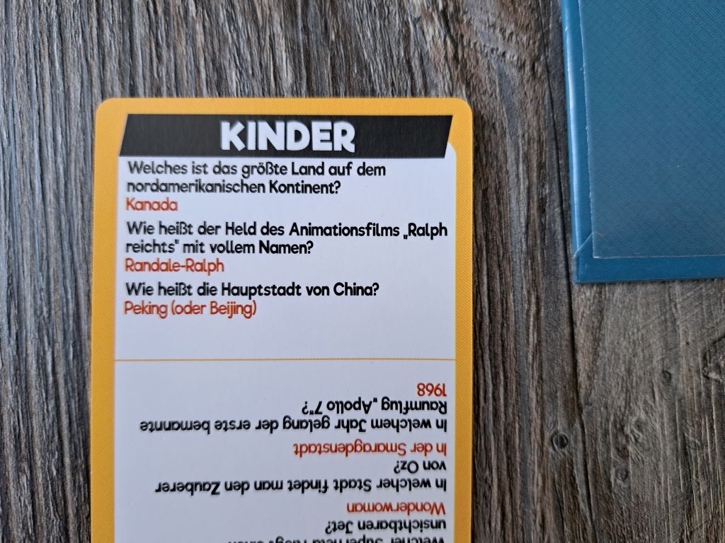 Beispiel für eine Kinderfrage