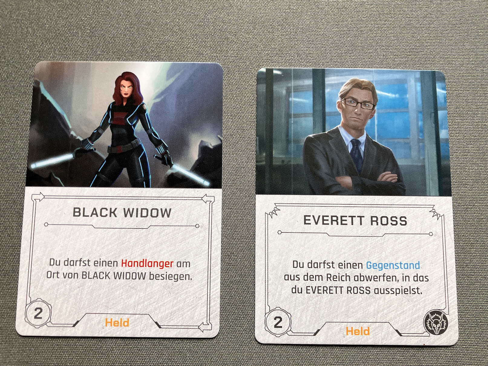 Zwei Helden im Porträt: Black Widow und Everett Ross