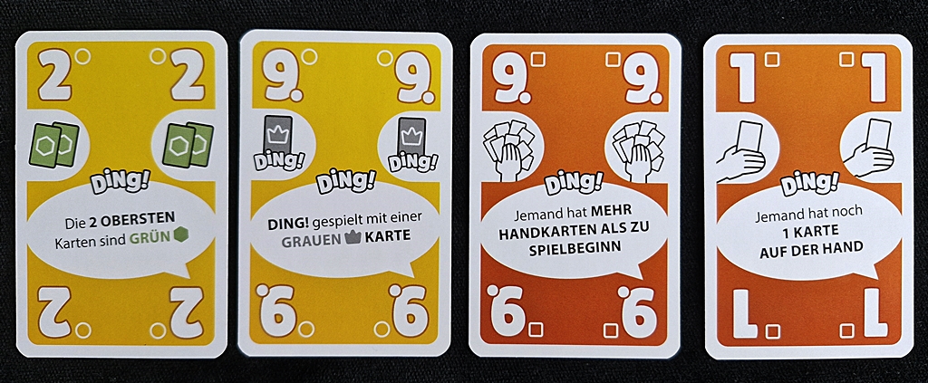Vier weitere Kartenbeispiele.