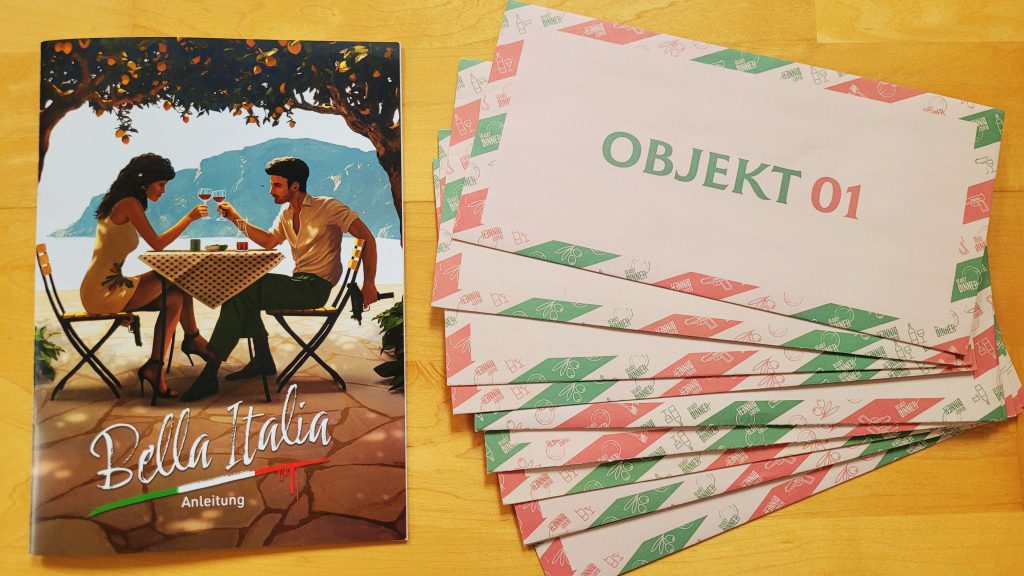 Die Spielanleitung und Objektkarten