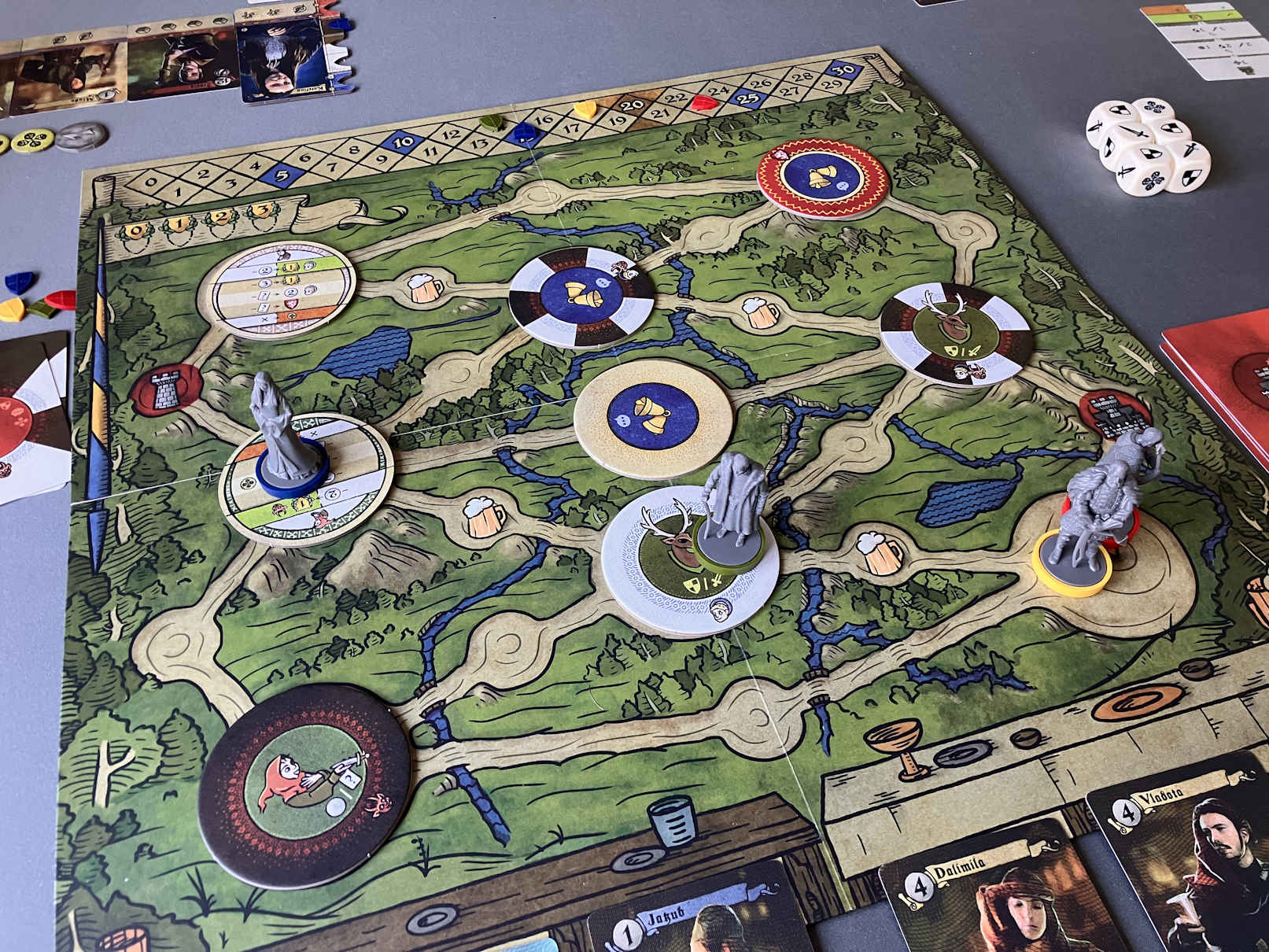 Übersicht über das Spiel bei Spielende.