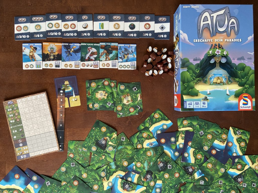 ATUA: Spielverpackung und -material