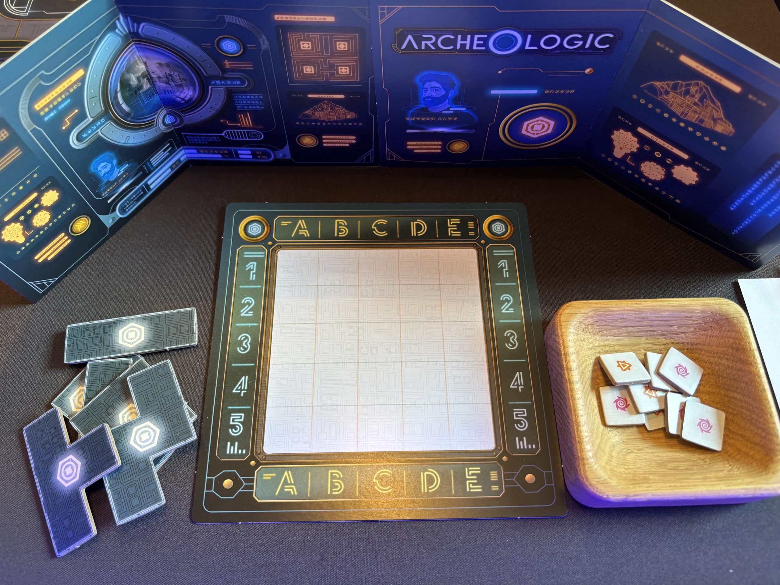 Spielaufbau für eine Person