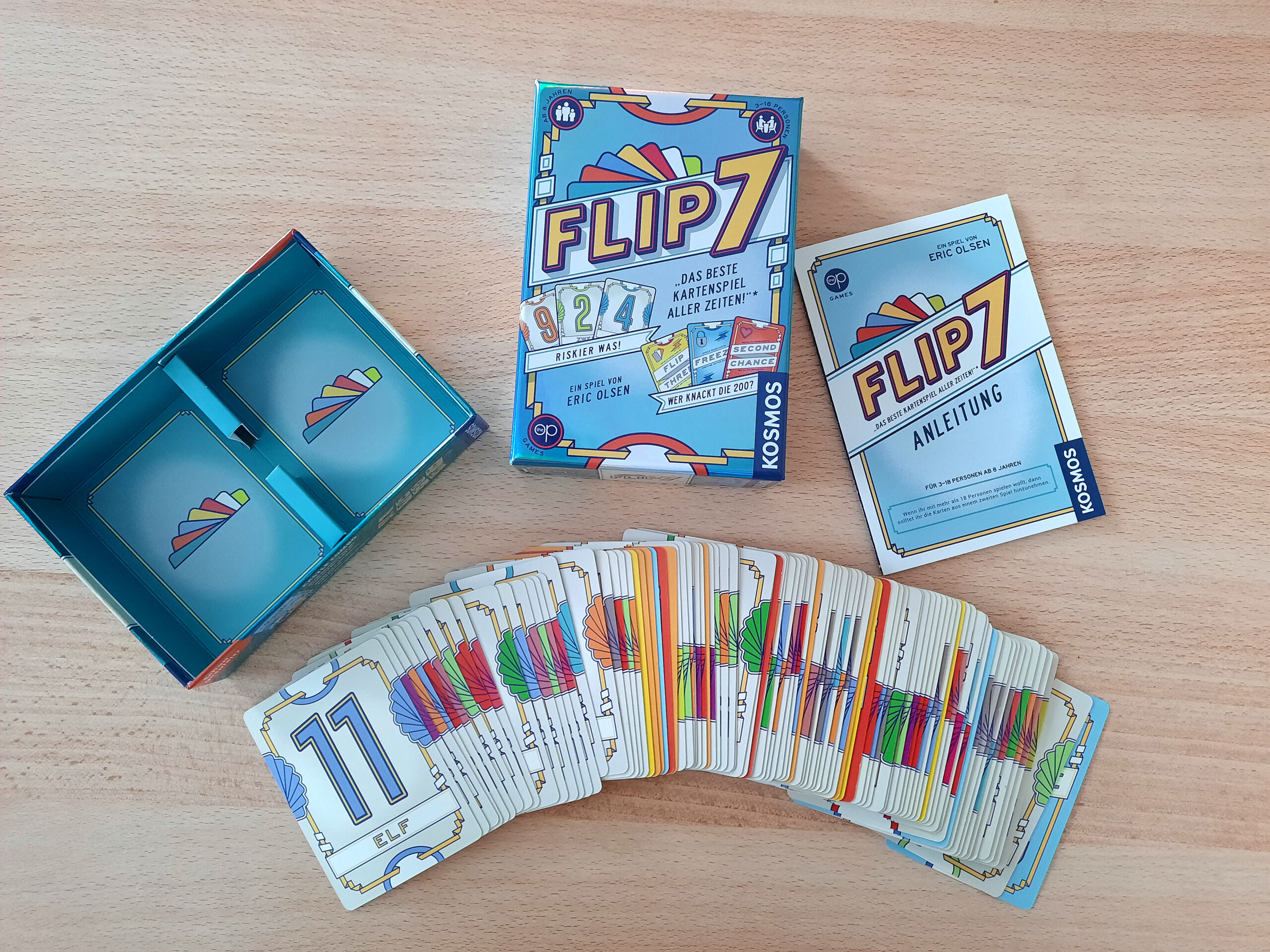 Flip 7: Das ganze Spielmaterial