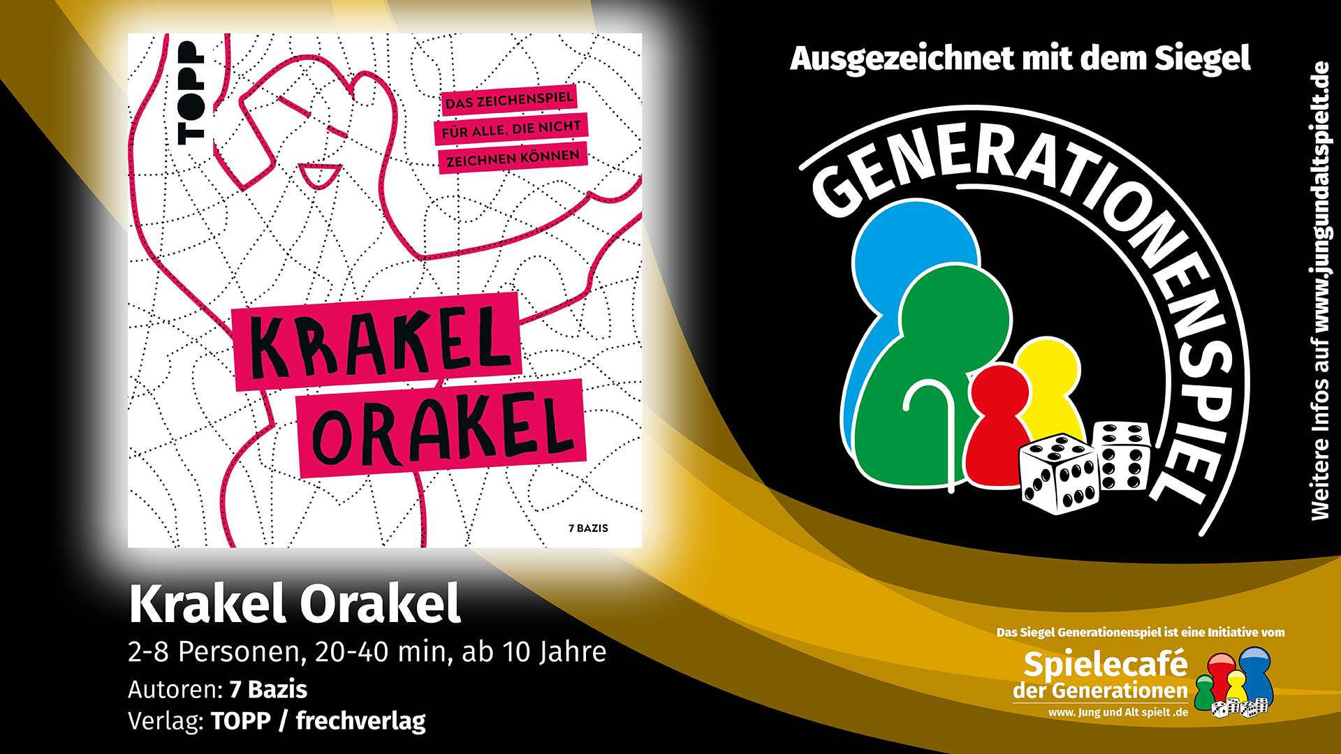 Krakelorakel: Auszeichnung mit dem Generationenspiel Siegel