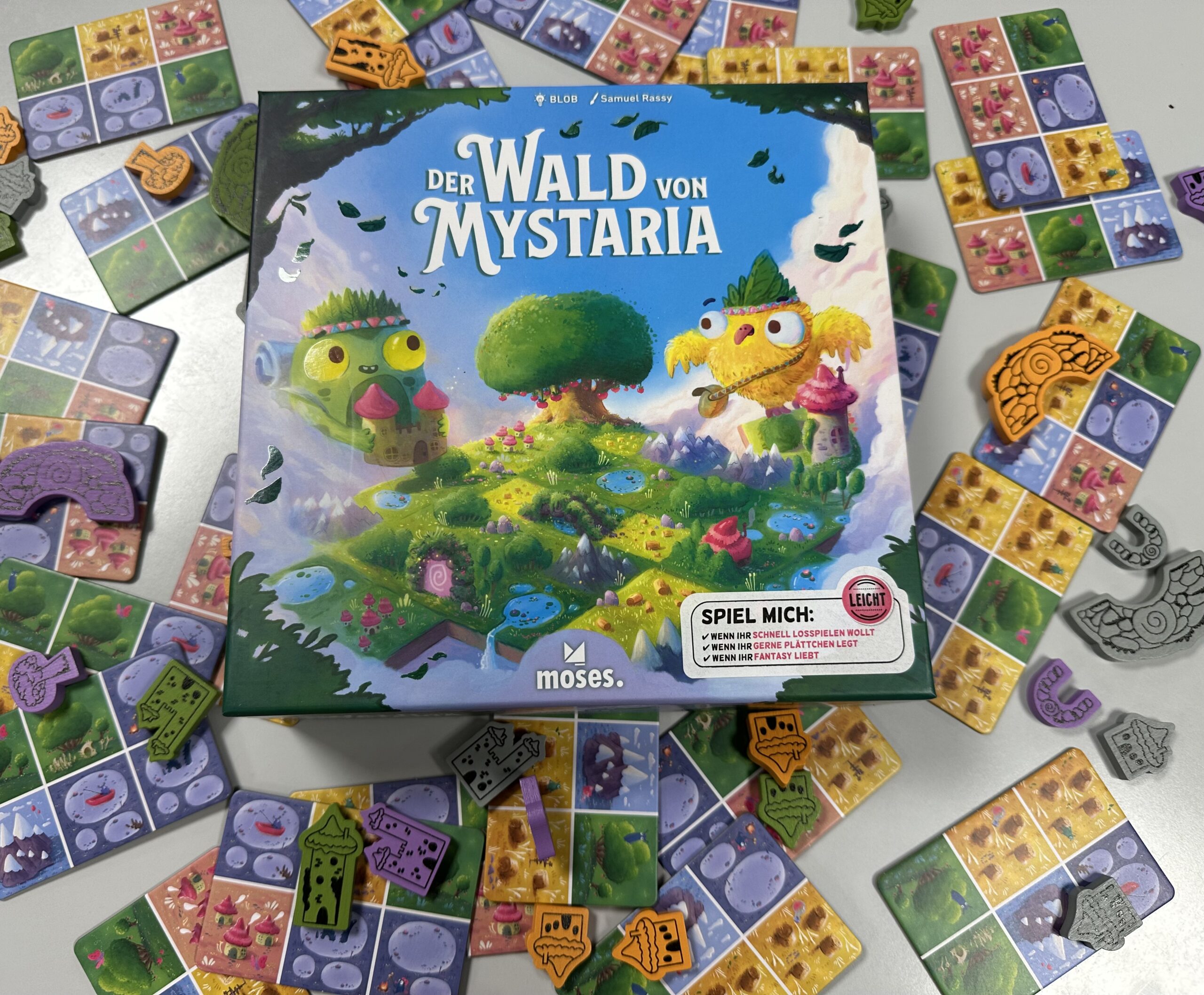 Bild von Schachtel und Material