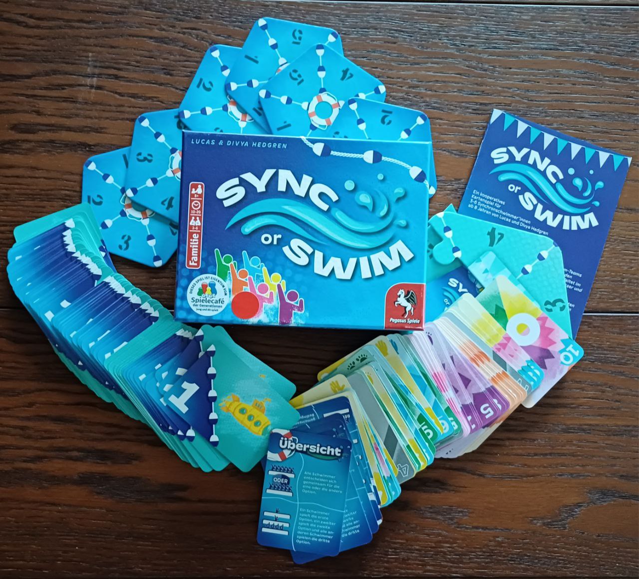 Sync or Swim: Karton mit Material