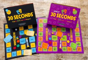 Spieleschachtel und Inhalt.