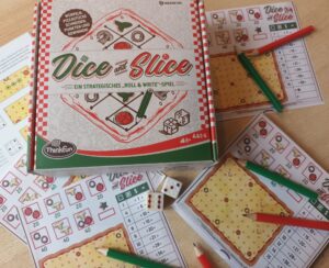 Dice and Slice Spielschachtel mit Material