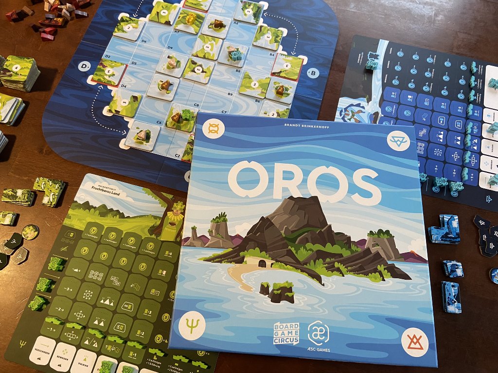 Karton und Spielmaterial: OROS