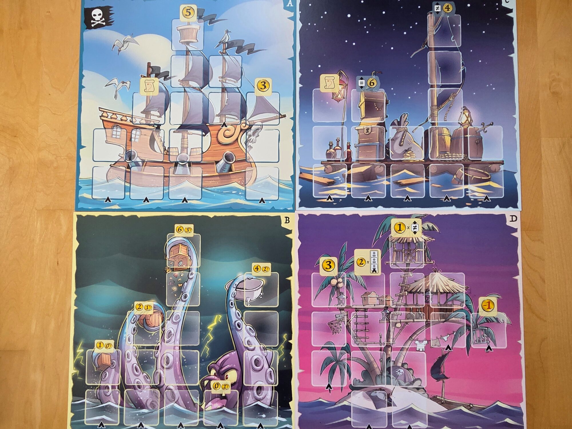 Captain Flip: Spielpläne