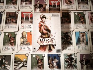 Naishi: Karton und Spielmaterial