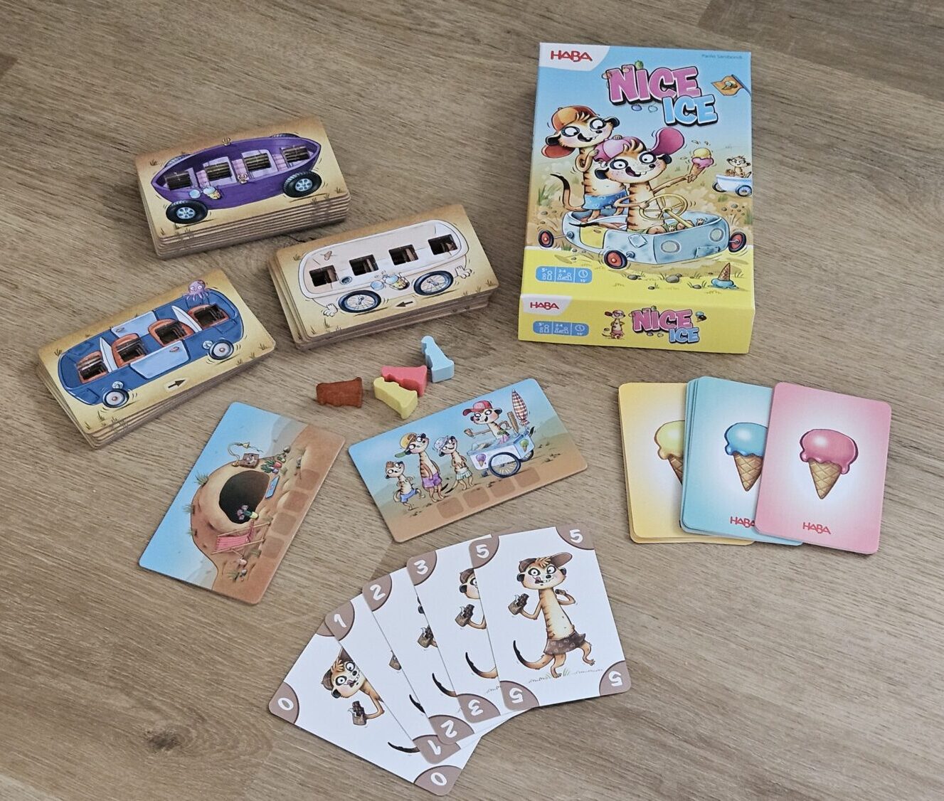Nice Ice: Karton und Spielmaterial