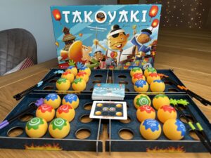 Takoyaki Spielschachtel mit Spielmaterial
