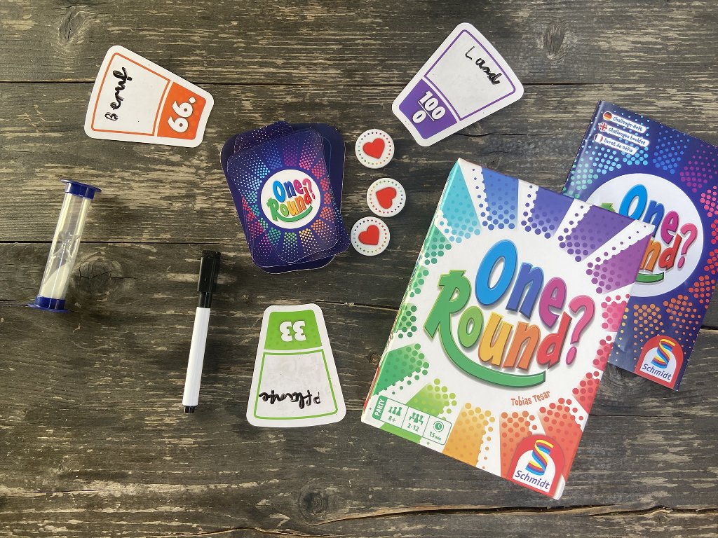One Round: Verpackung und Spielmaterial