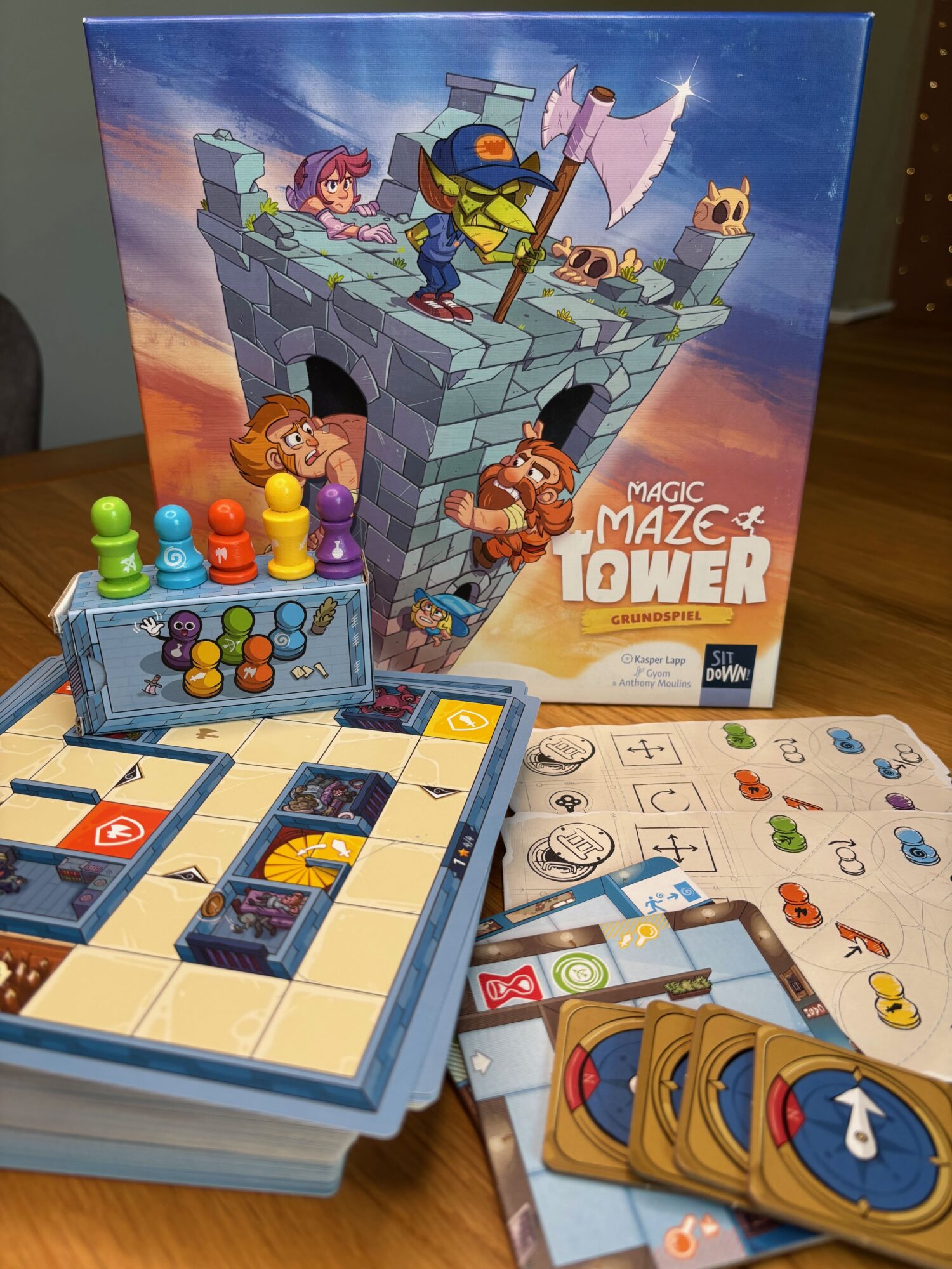 Magic Maze Tower; Spielmaterial