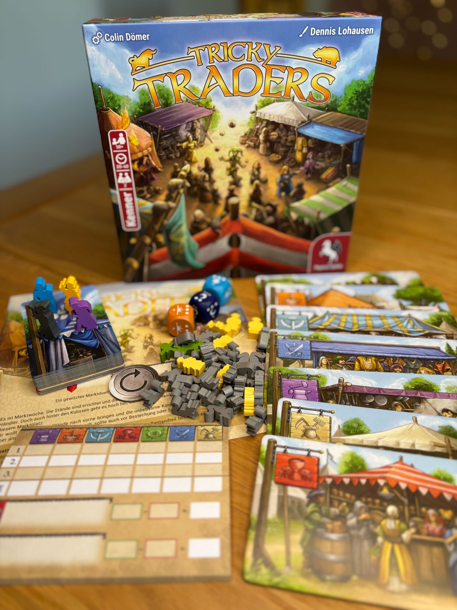 Spielmaterial von Tricky Traders